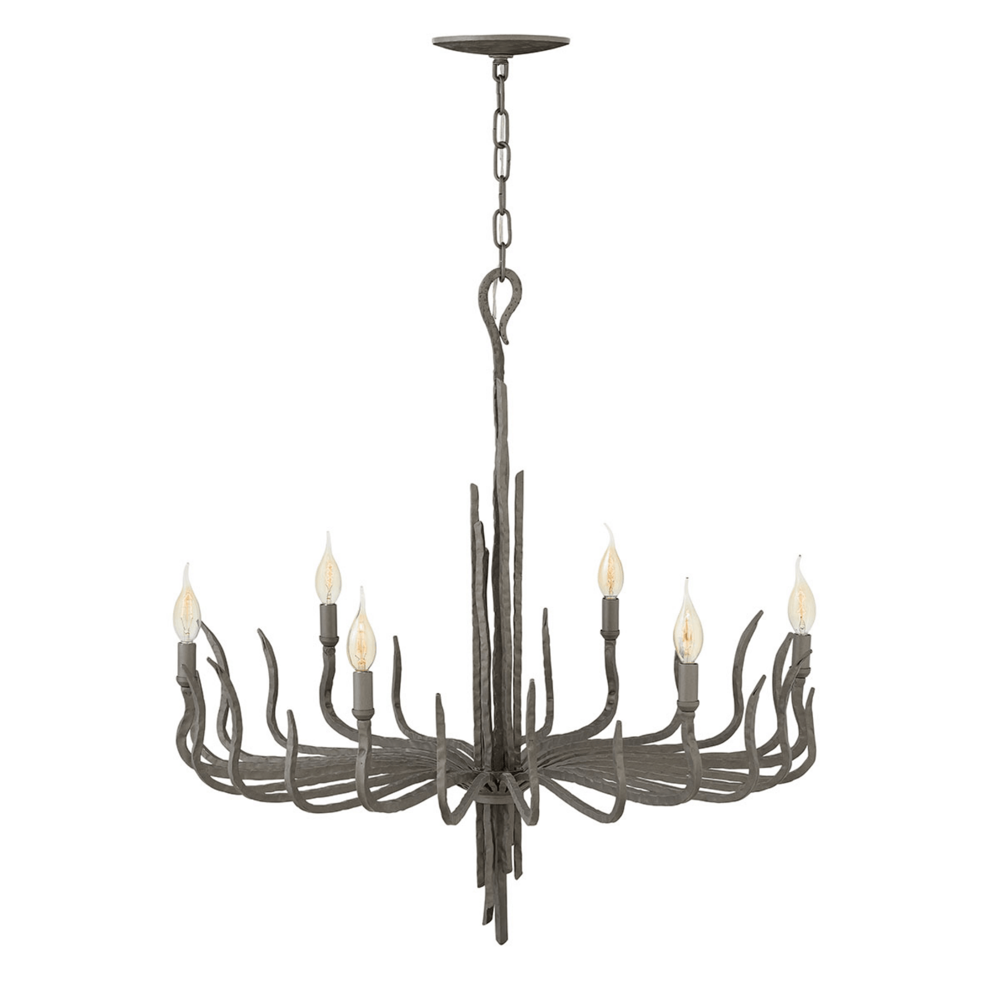 Spyre 6 Light Chandelier – Champagne Gold/Metallic Matte Bronze