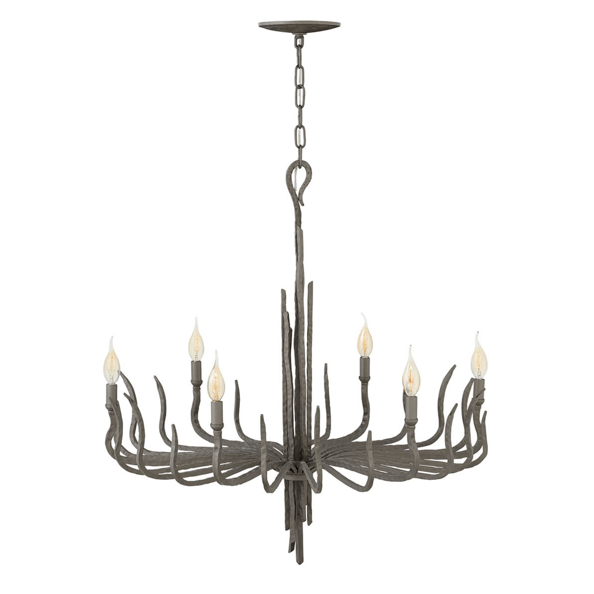 Spyre 6 Light Chandelier – Champagne Gold/Metallic Matte Bronze