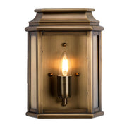St Martins Medium Wall Lantern - Aged Brass Finish