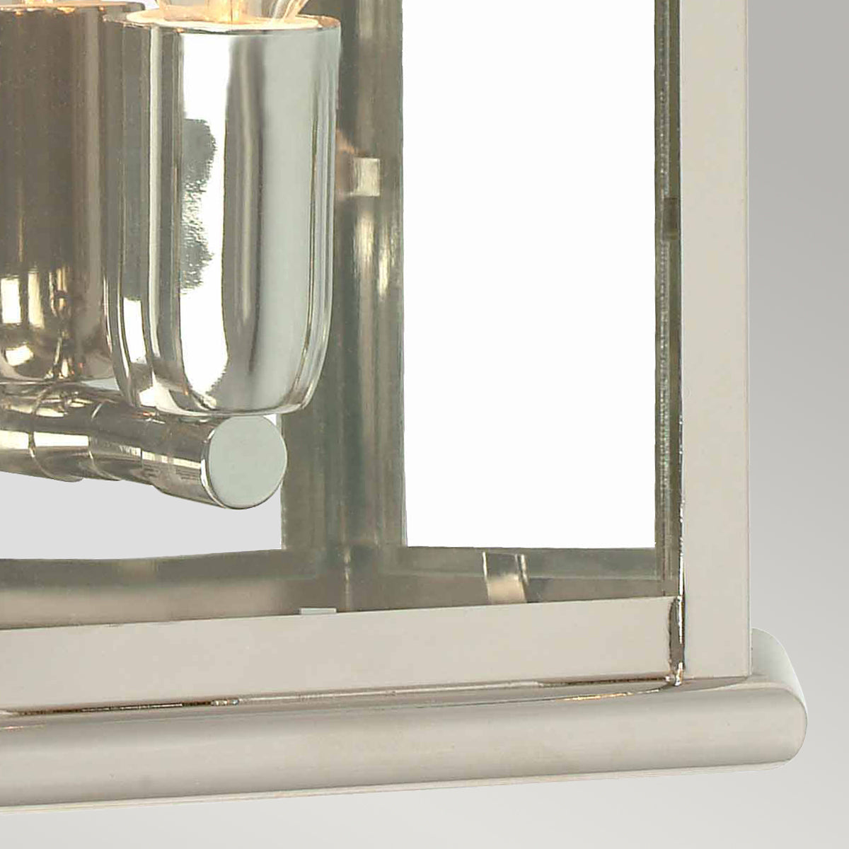 St Martins Medium Wall Lantern - Polished Nickel Finish
