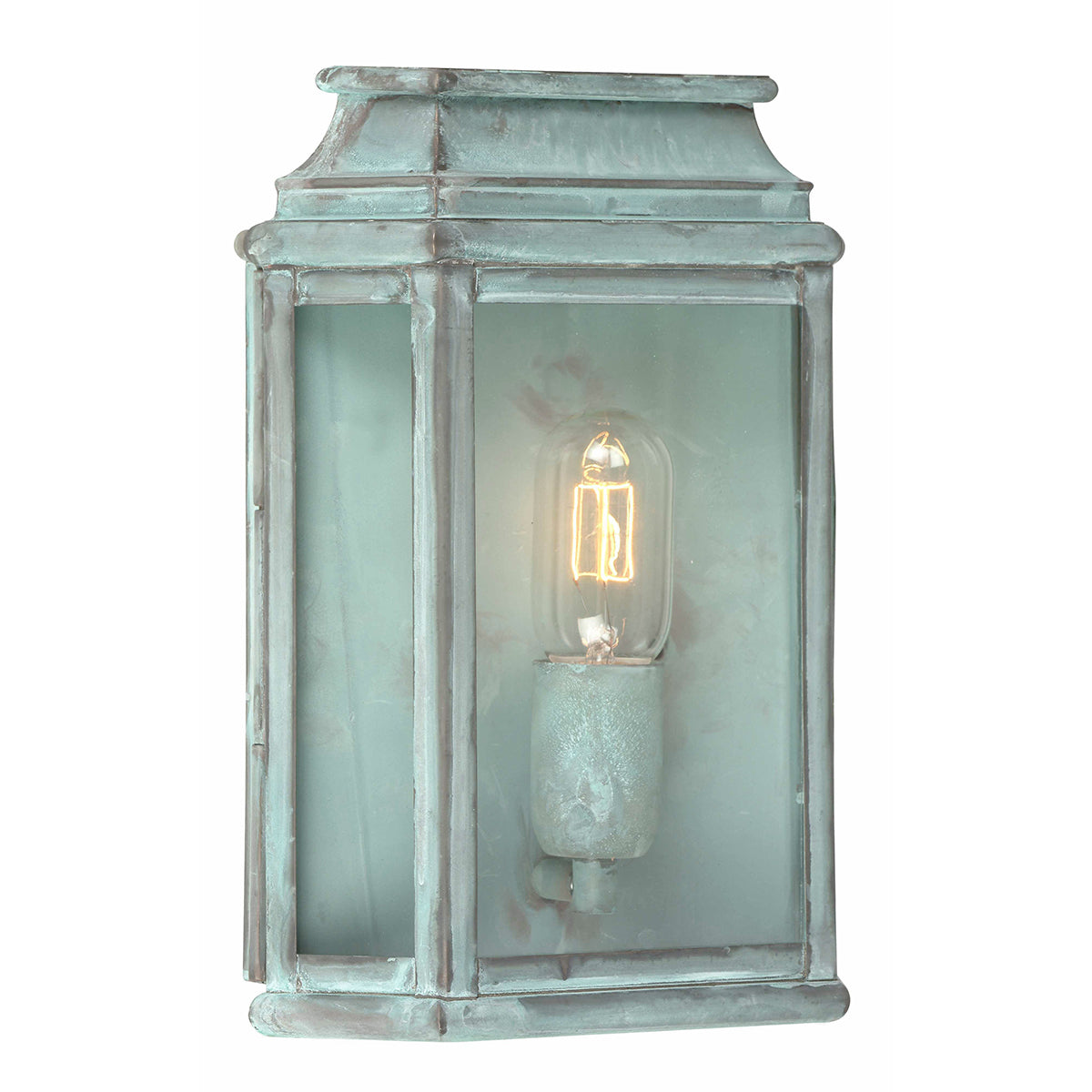 St Martins Medium Wall Lantern - Verdigris Finish