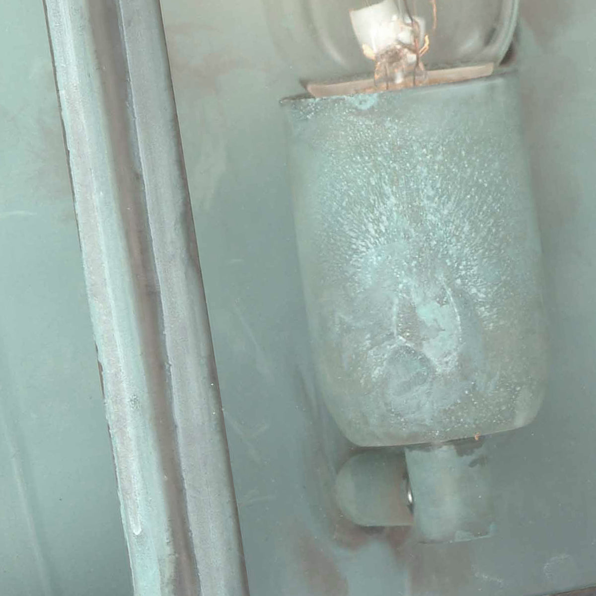 St Martins Medium Wall Lantern - Verdigris Finish