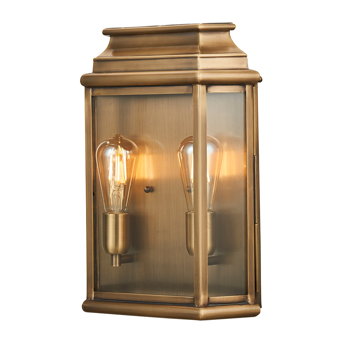 St Martins Large Wall Lantern - Aged Brass Finish