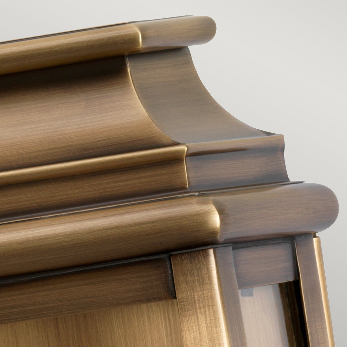 St Pauls Small Wall Lantern - Antique Brass Finish