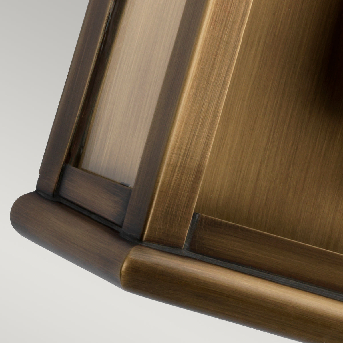 St Pauls Small Wall Lantern - Antique Brass Finish