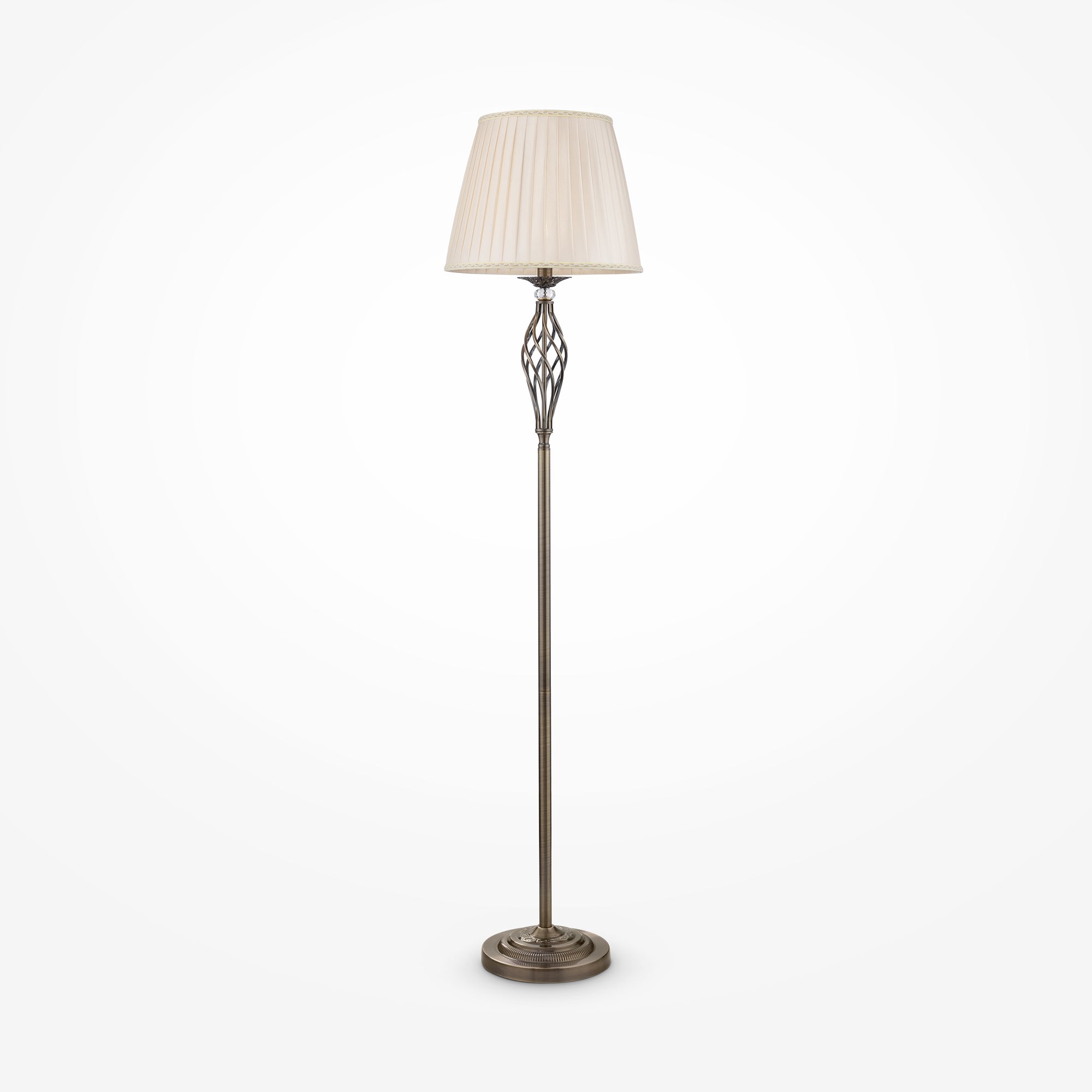 Grace Floor lamp E14 - Brass/White Finish