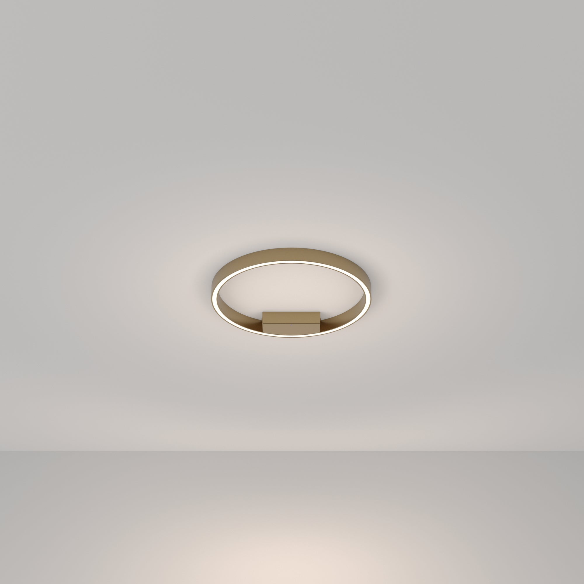 Rim LED Flush Ceiling Light - Brass Finish