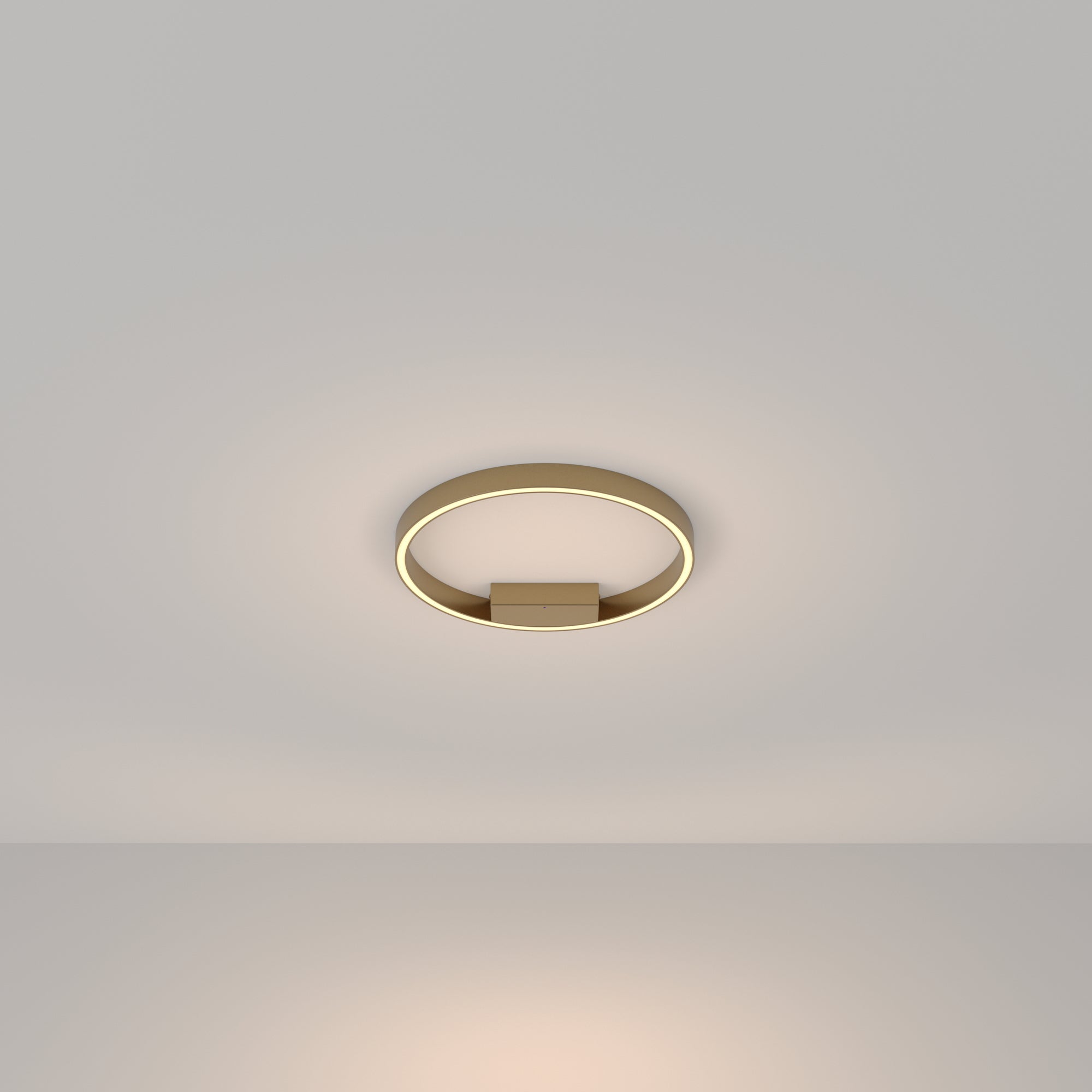Rim LED Flush Ceiling Light - Brass Finish