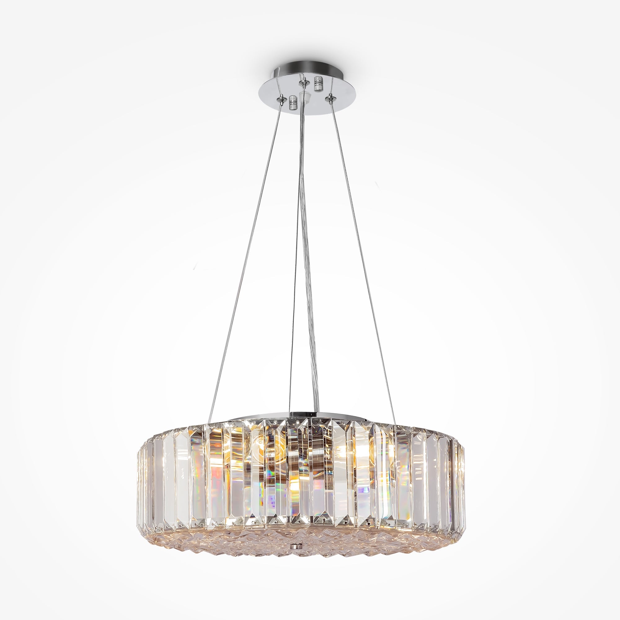Recinto 6/8Lt Crystal Ceiling Light - Chrome Finish