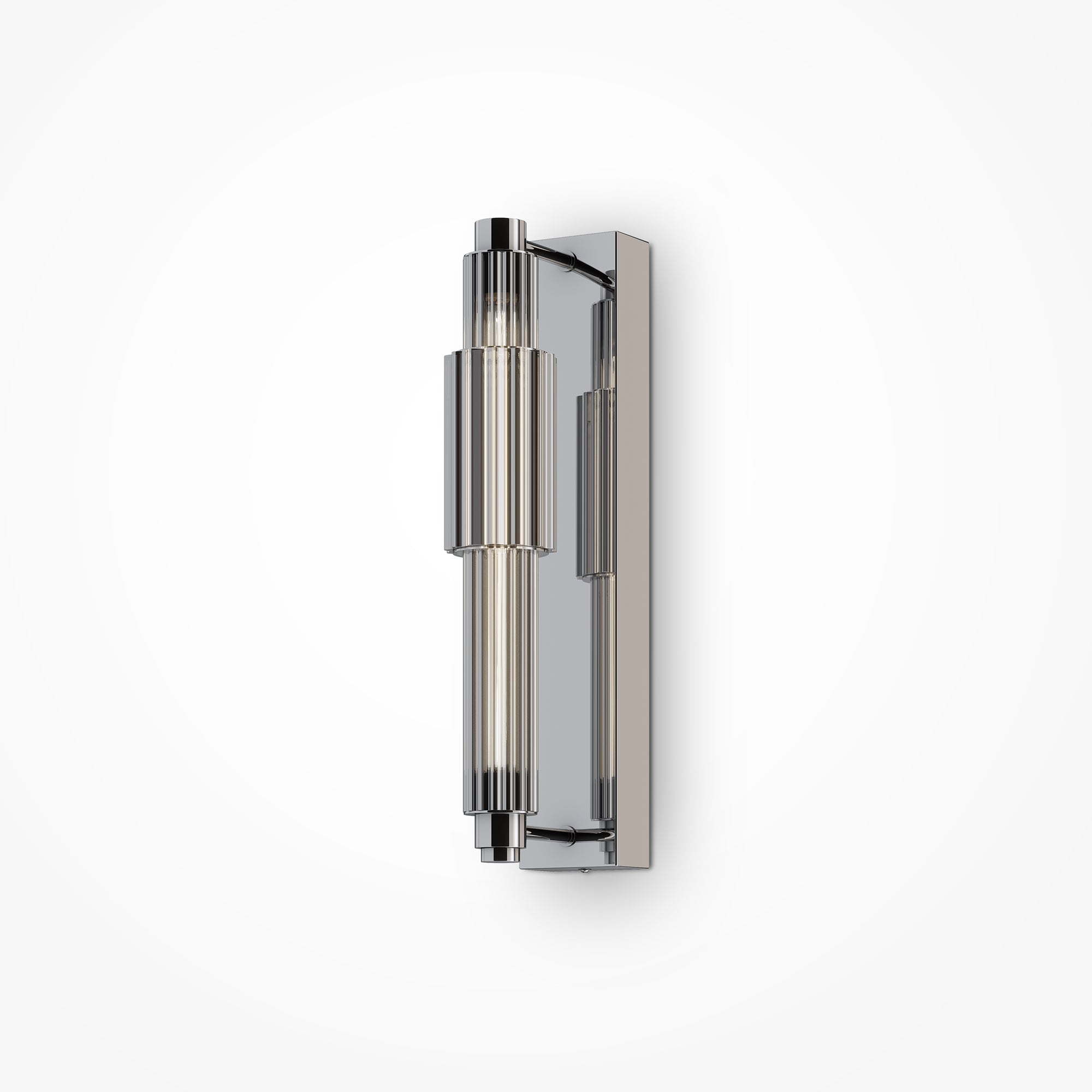 Verticale Indoor LED Wall Light - Chrome & Cognac/Chrome Finish