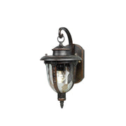 St Louis 1 Light Small/Medium Outdoor Lantern - Weathered Bronze E27 IP44