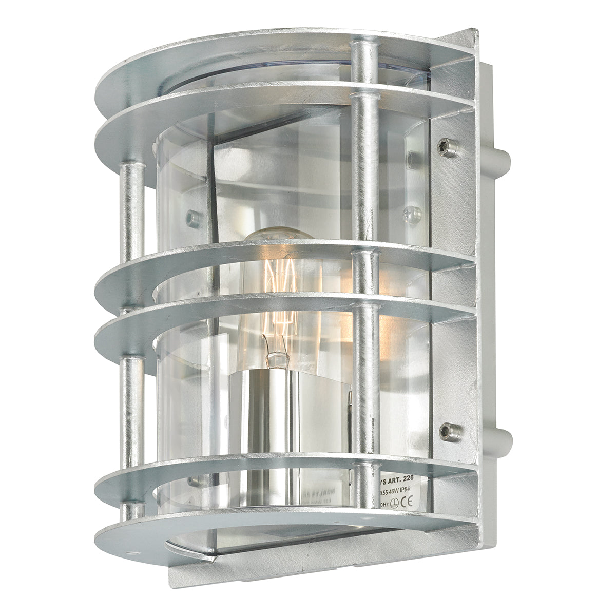 Stockholm 1 Light Flush Wall Light - Various Finish - Cusack Lighting
