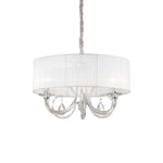 Swan Hanging Shade Light Fitting - White Finish - Cusack Lighting