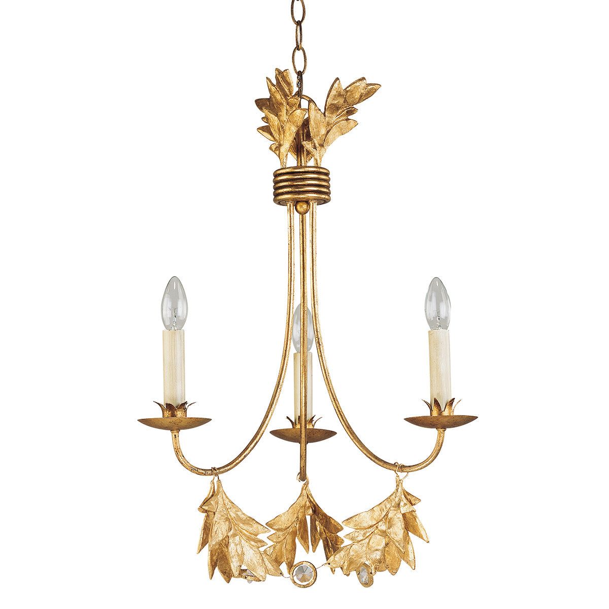 Sweet Olive 3L Centre Ceiling Light – Gilded Gold Finish