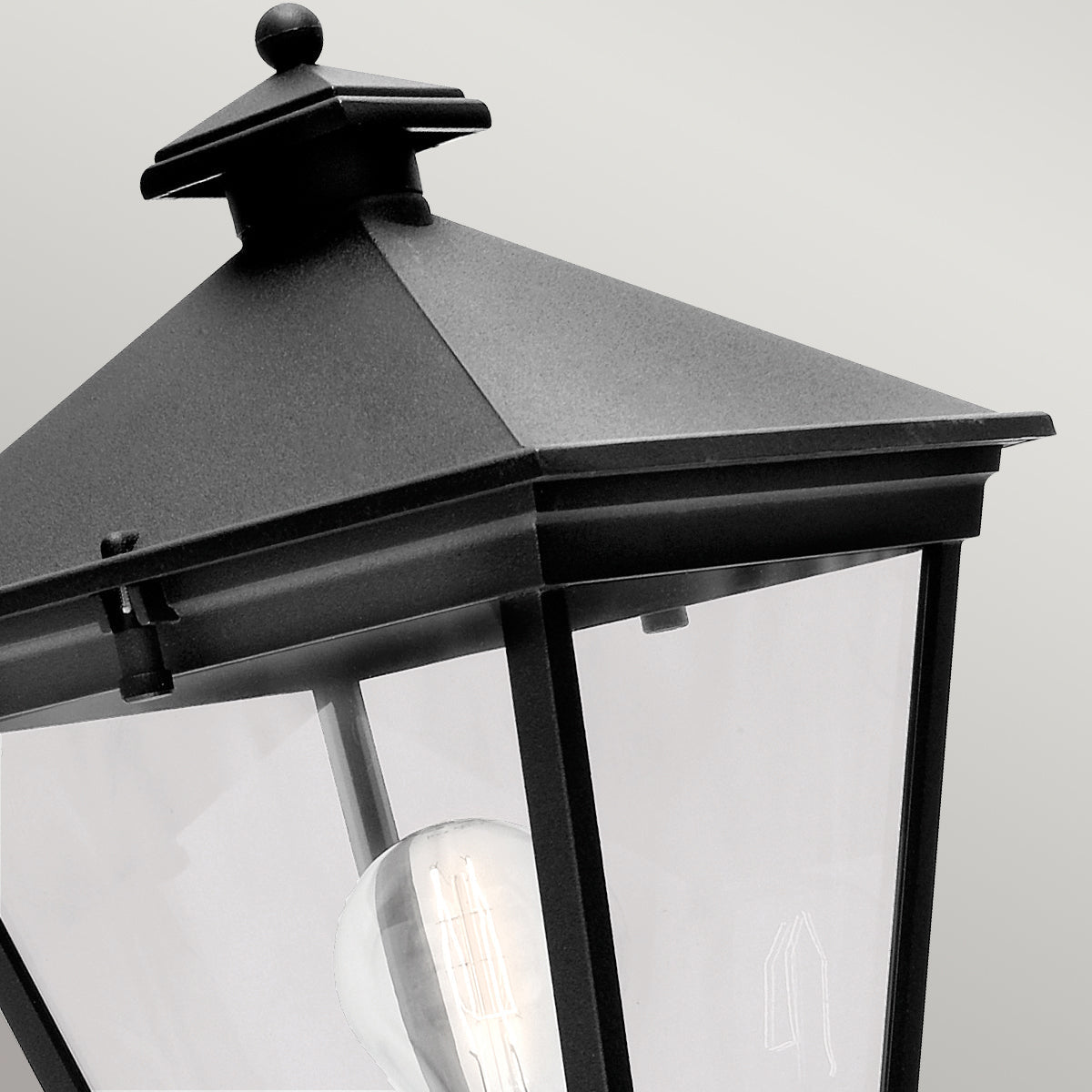 Turin 1 Light Medium/Large Down/Up Wall Lantern - Black