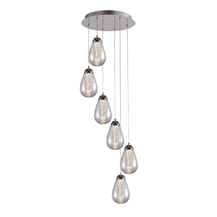 Taccia Lamp 3/6 L,chrome/colour - Cusack Lighting