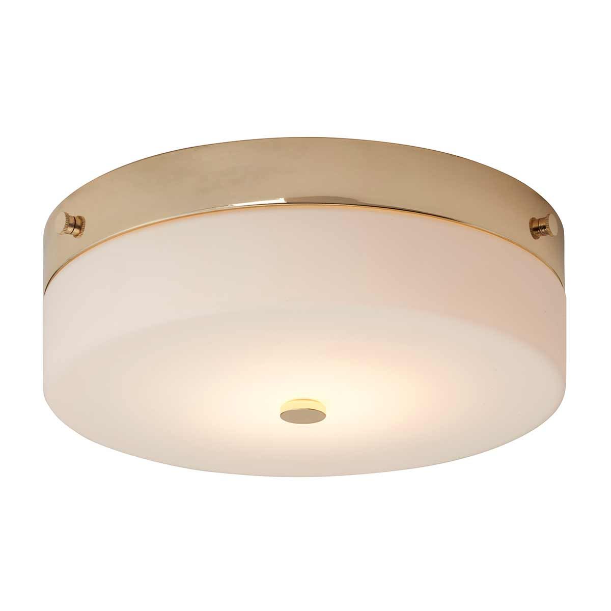 Tamar Medium/Large Flush Ceiling Light IP44 – Polished Chrome / Polished Chrome