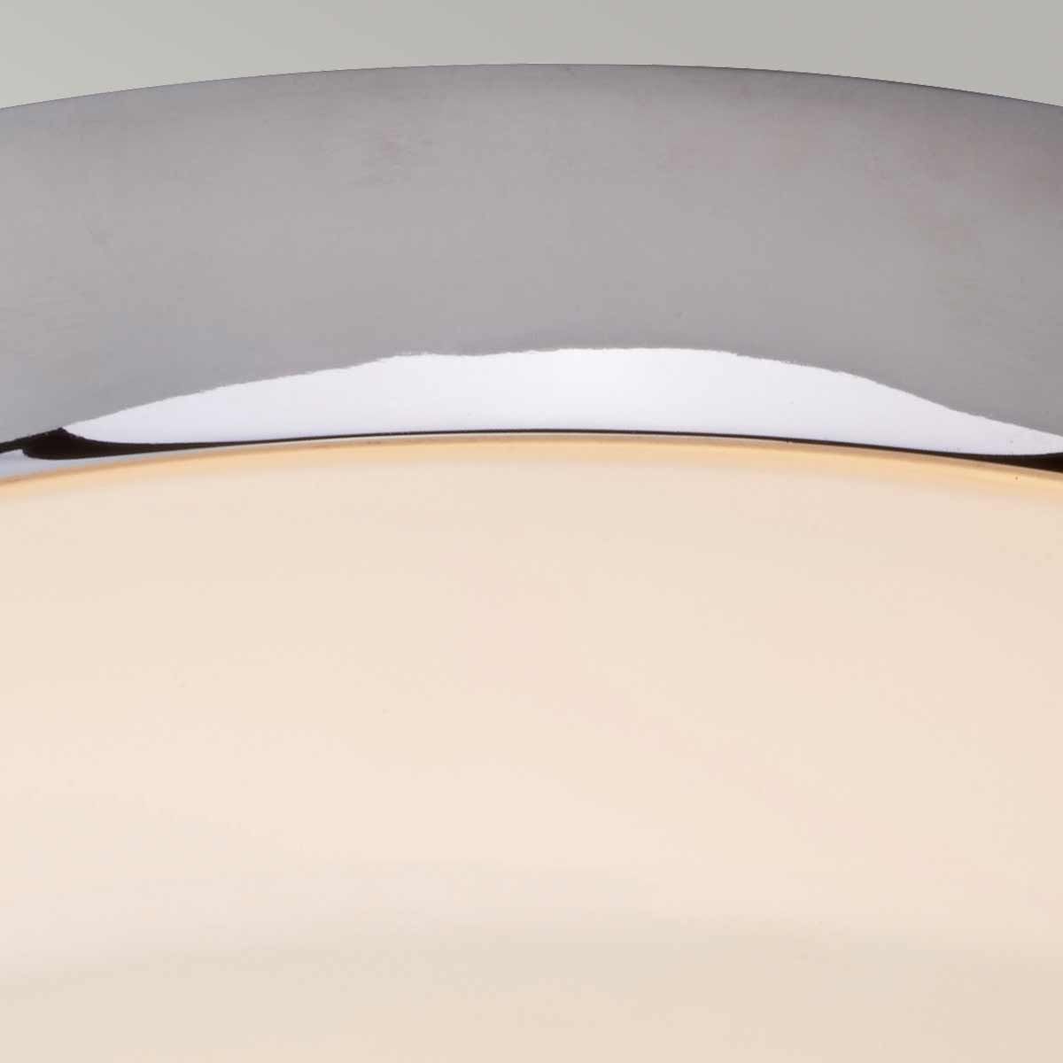 Tamar Medium/Large Flush Ceiling Light IP44 – Polished Chrome / Polished Chrome
