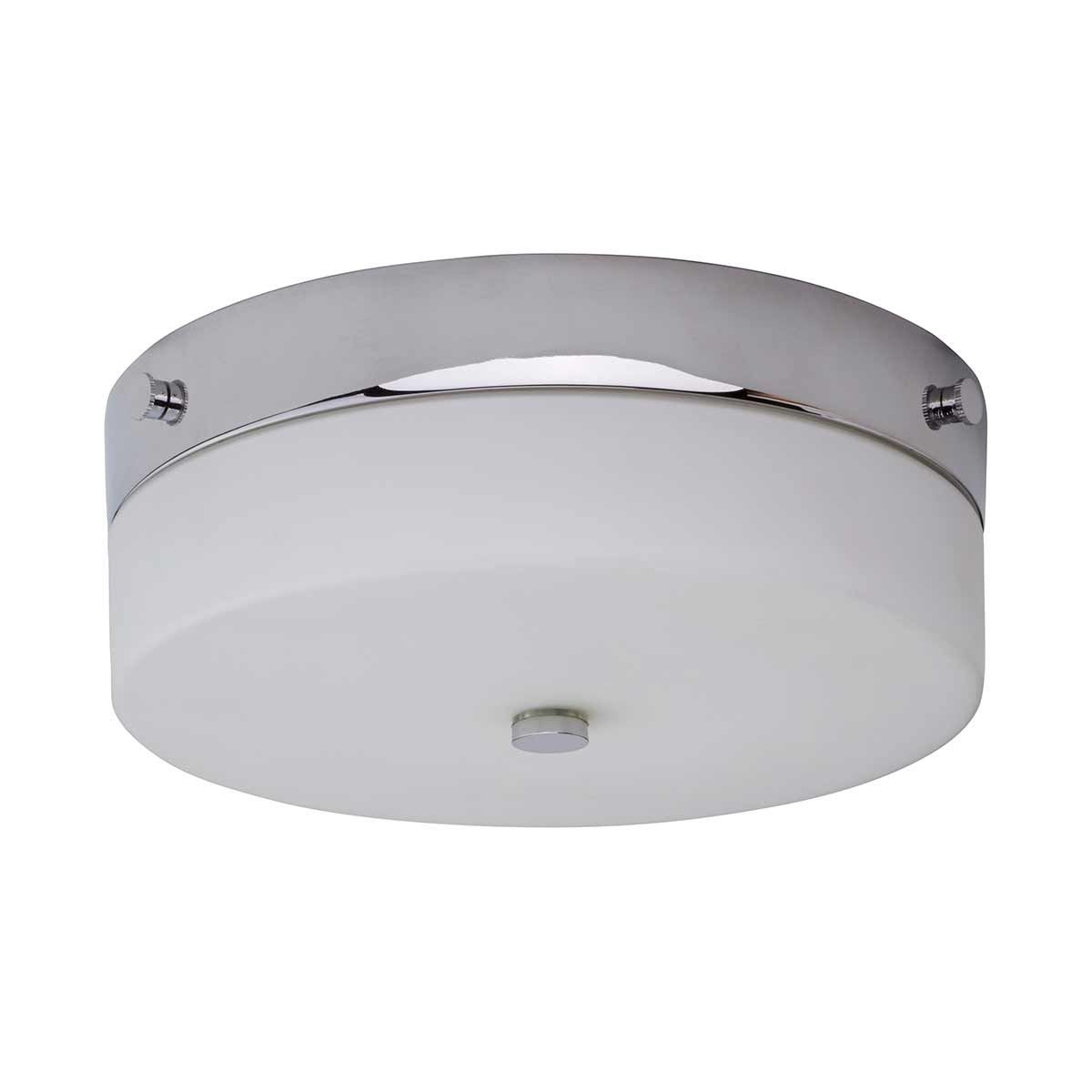 Tamar Medium/Large Flush Ceiling Light IP44 – Polished Chrome / Polished Chrome