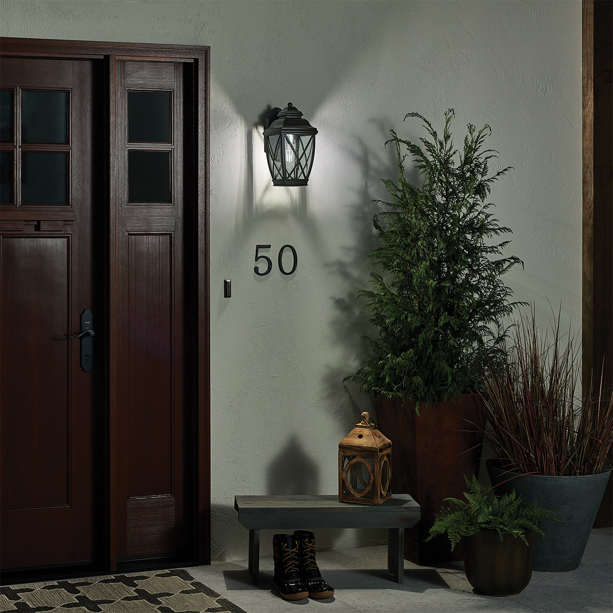 Tangier Medium Wall Lantern - Olde Bronze Finish
