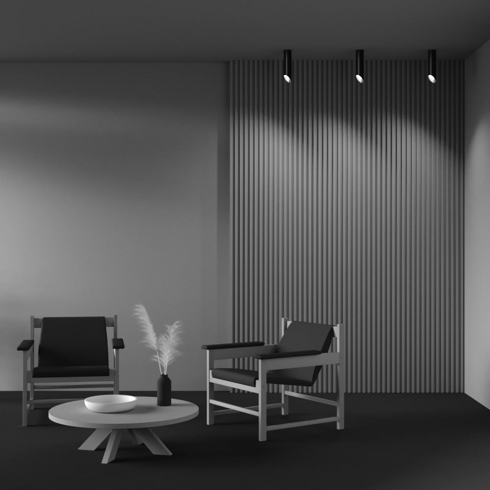 Lipari Flush Light White/Black - Finish