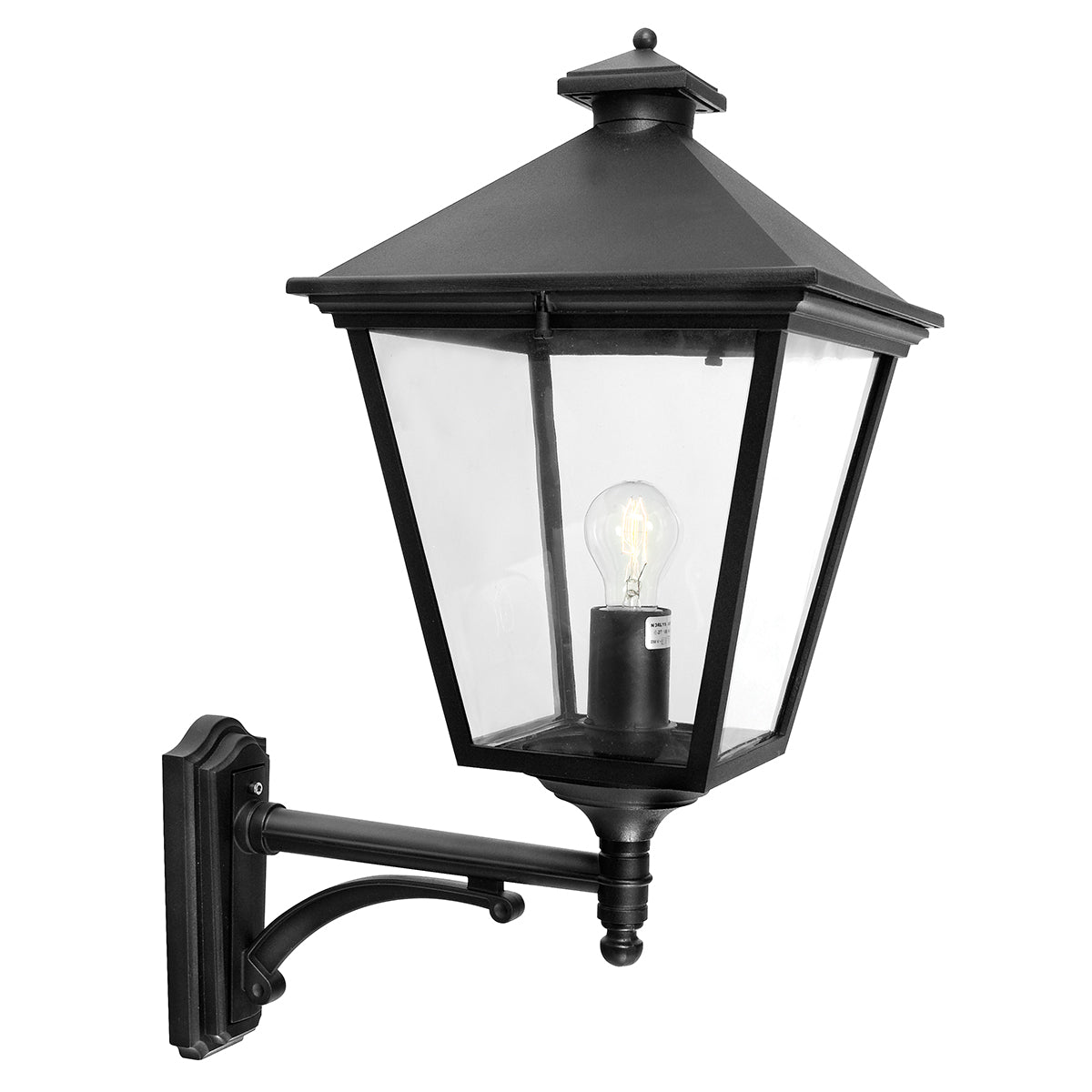 Turin 1 Light Medium/Large Down/Up Wall Lantern - Black