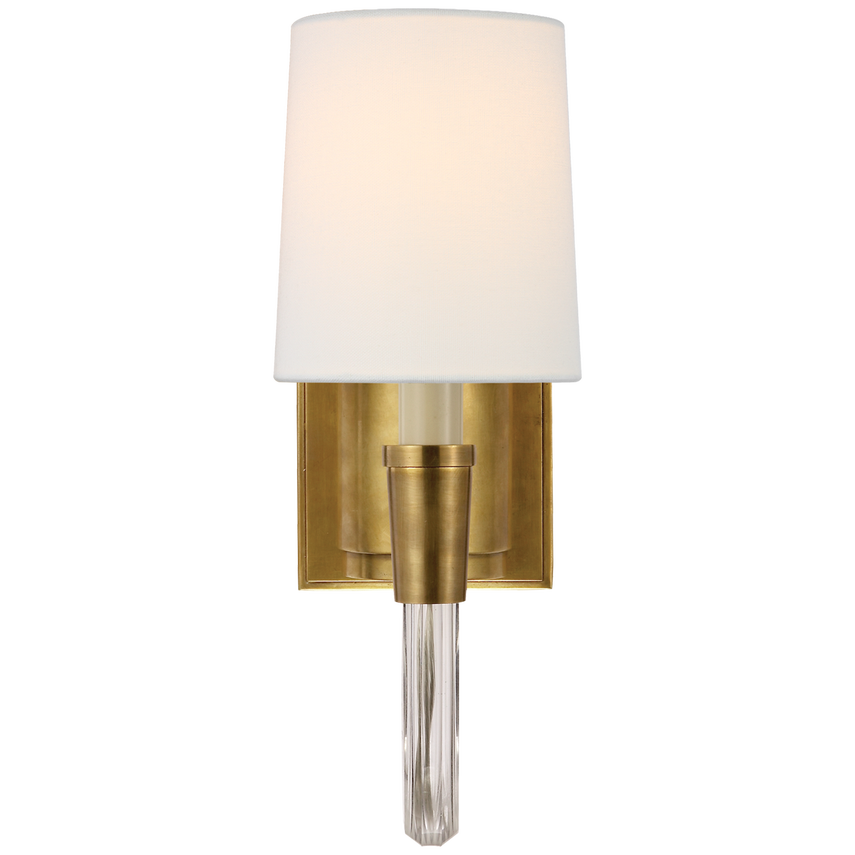 Vivian Single/Double Sconce- Nickel/ Brass Finishes