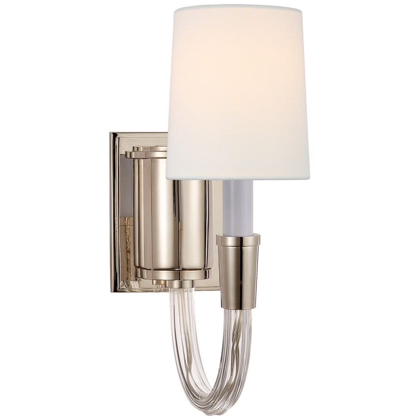 Vivian Single/Double Sconce- Nickel/ Brass Finishes