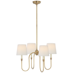 Vendome Small Chandelier- Brass/ bronze Finish