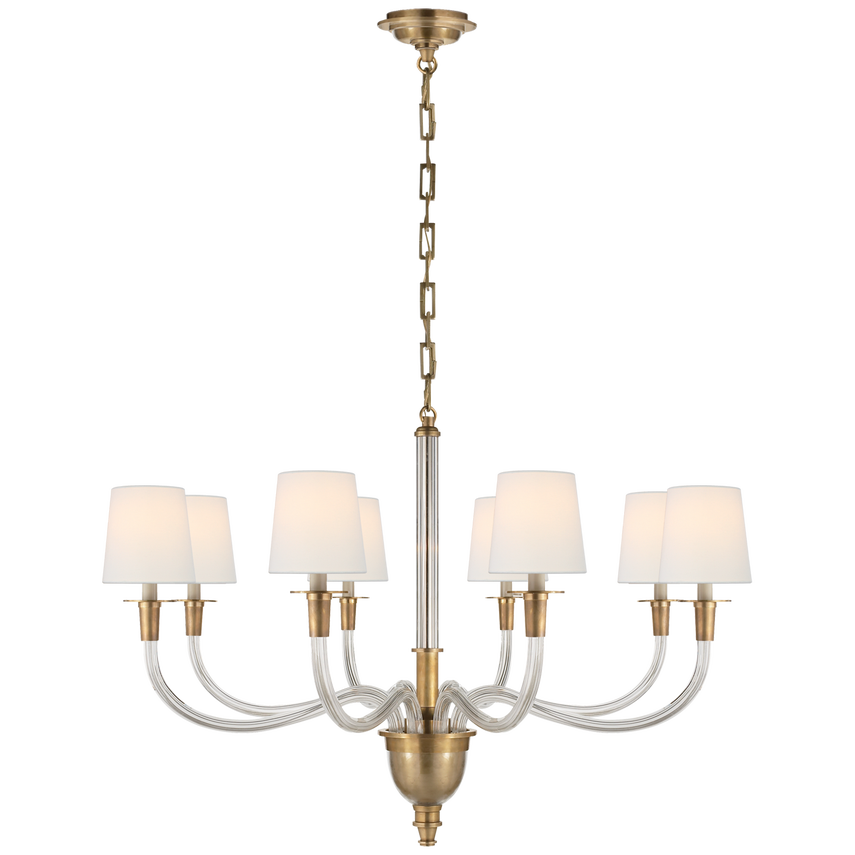 Vivian Large One/Two Tier Chandelier- Brass/ Nickel Finishes