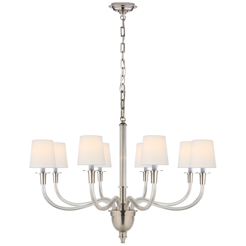 Vivian Large One/Two Tier Chandelier- Brass/ Nickel Finishes