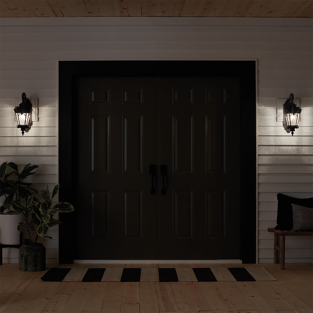 Tournai Large Wall Lantern - Londonderry Finish