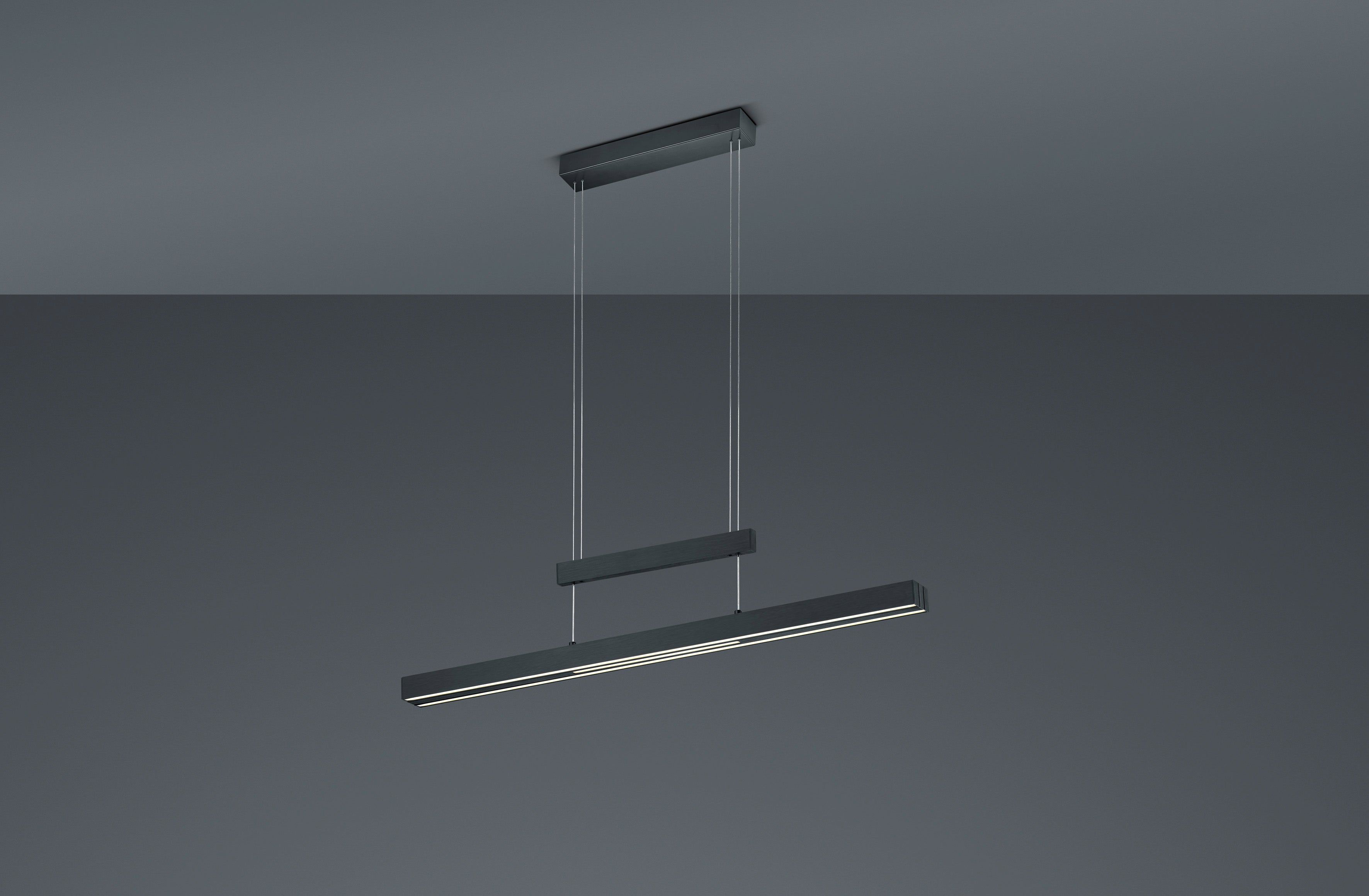 TRAJAN Linear LED Pendant - Black Matt Finish, IP20