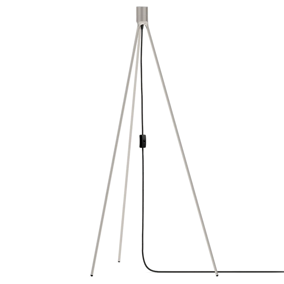Tripod Floor Light - Brushed Steel