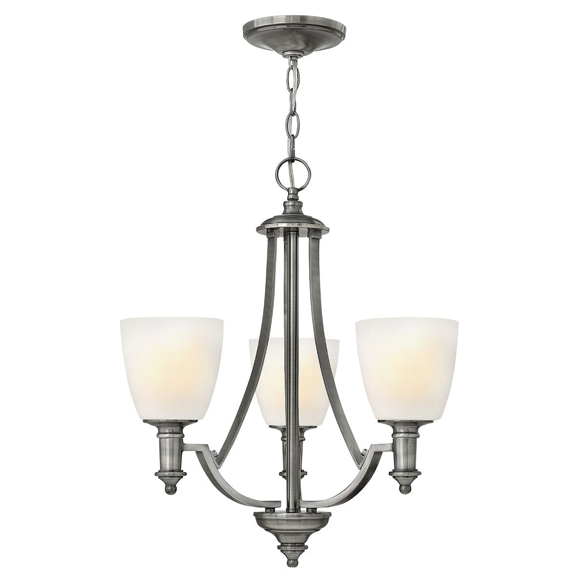 Truman 3Lt Centre Ceiling Light - Antique Nickel Finish