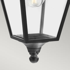 Turin 1 Light Medium/Large Chain Lantern - Black - Cusack Lighting