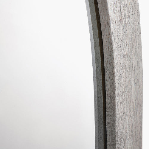 Veneer Squoval Wall Mirror - Grey Oak Finish