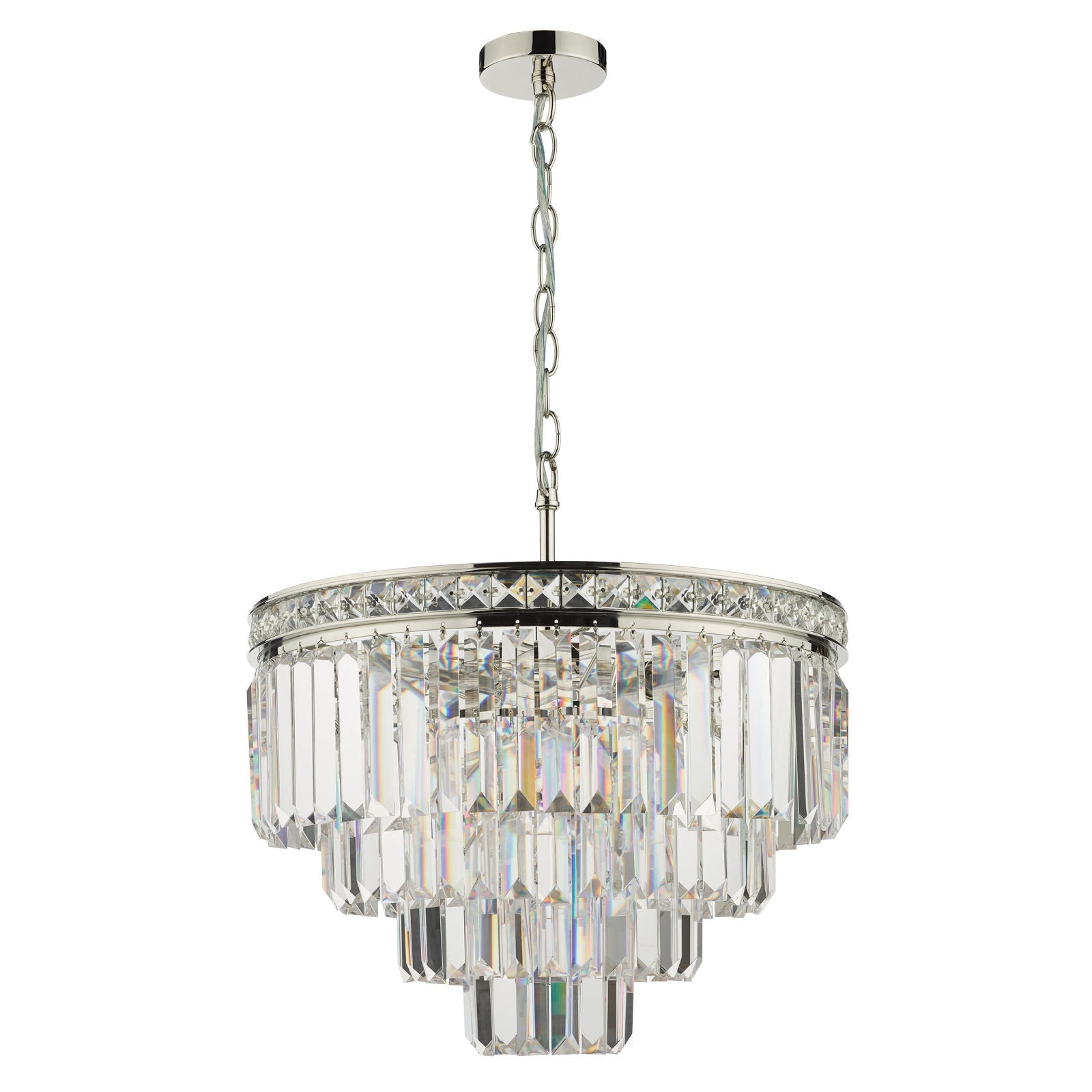 Vyana 4 Light Crystal Ceiling Light - Various Finishes