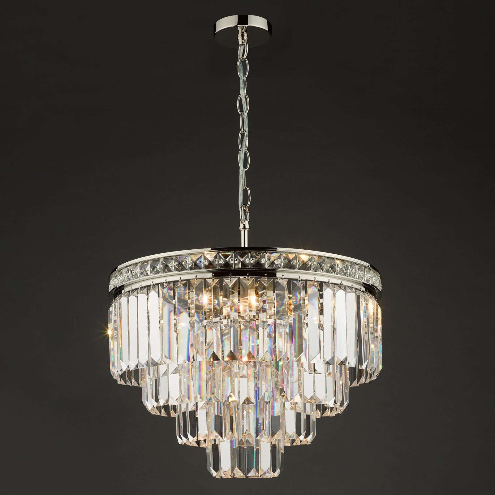 Vyana 4 Light Crystal Ceiling Light - Various Finishes