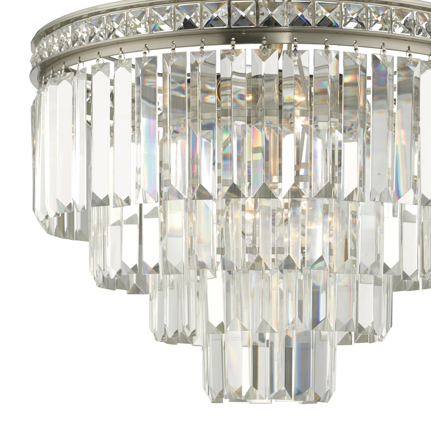 Vyana 4 Light Crystal Ceiling Light - Various Finishes