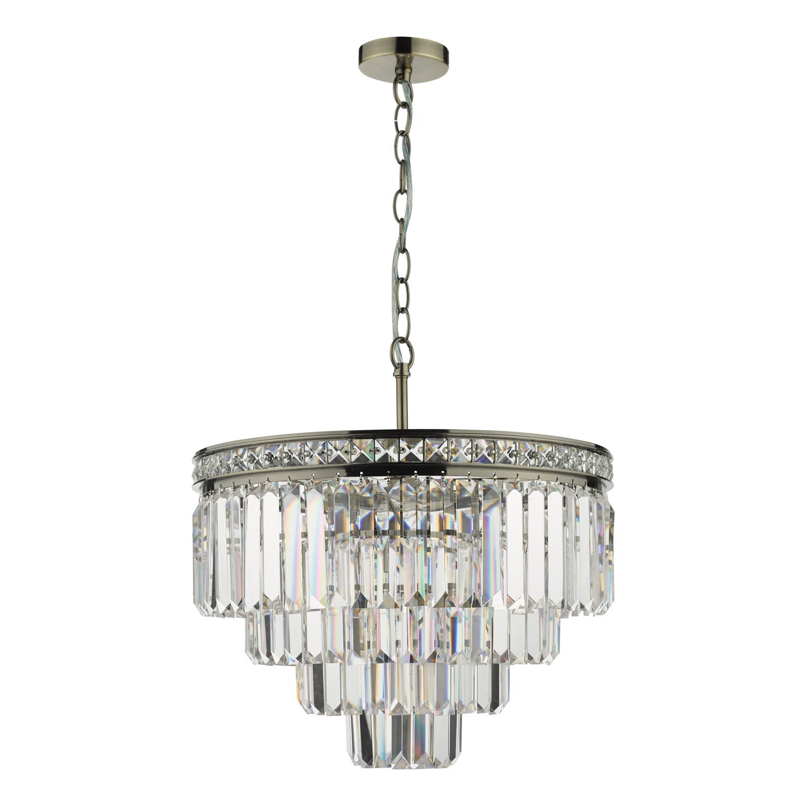 Vyana 4 Light Crystal Ceiling Light - Various Finishes