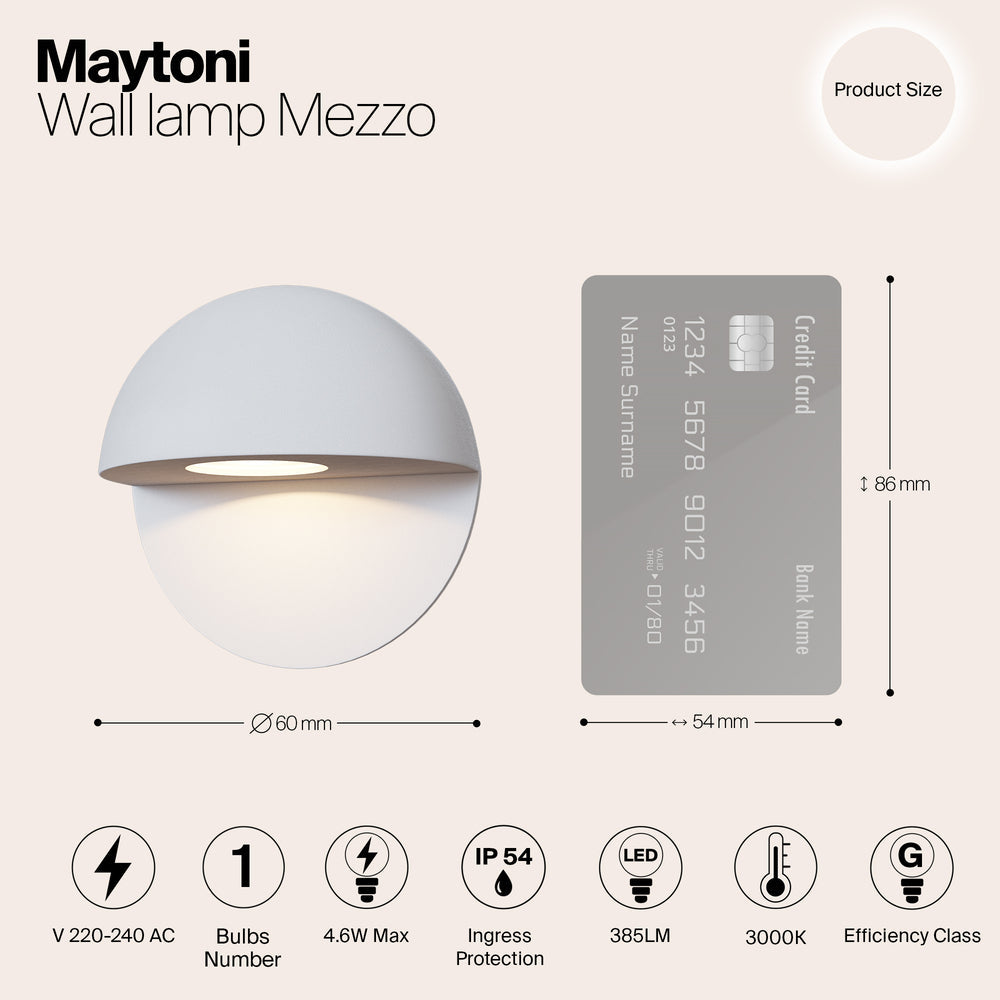 Mezzo Outdoor Up/Down IP54 3000K LED Light