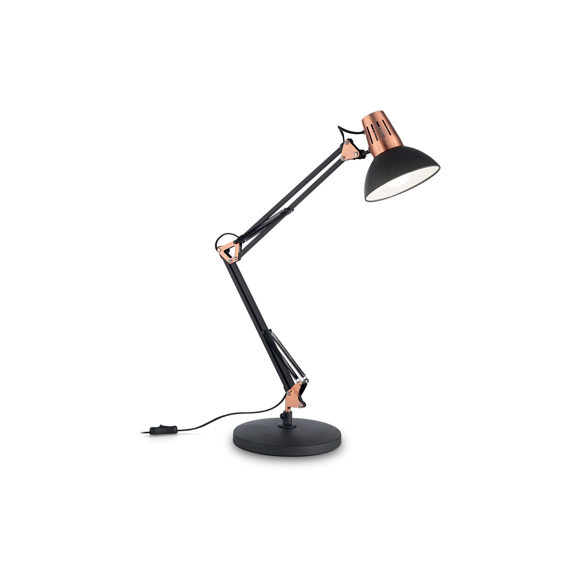 Wally Table Lamp - Black/White Finish - Cusack Lighting