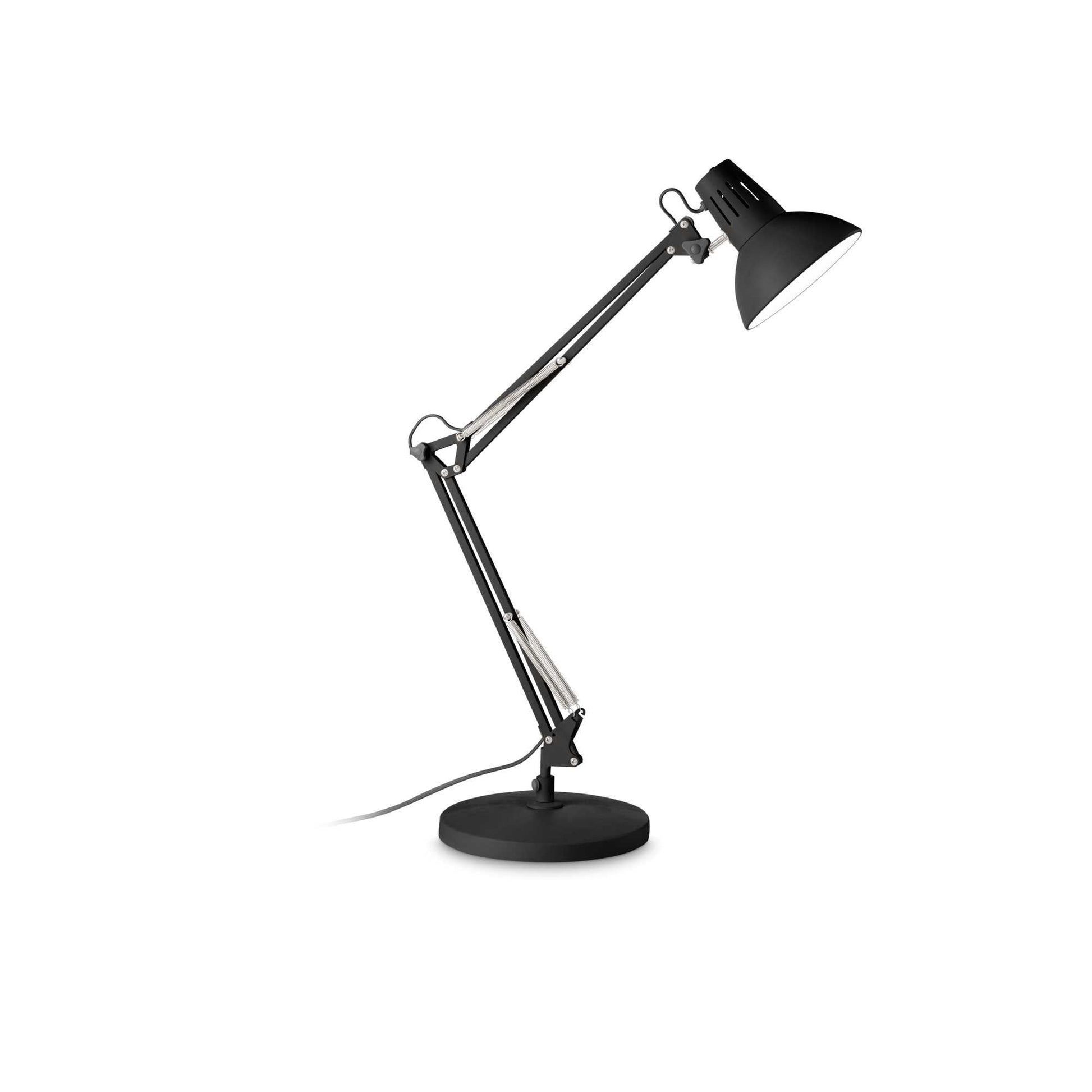 Wally Table Lamp - Black/White Finish - Cusack Lighting