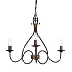 Windermere 3Lt/ 6Lt Multi-Arm Pendant - Black & Gold