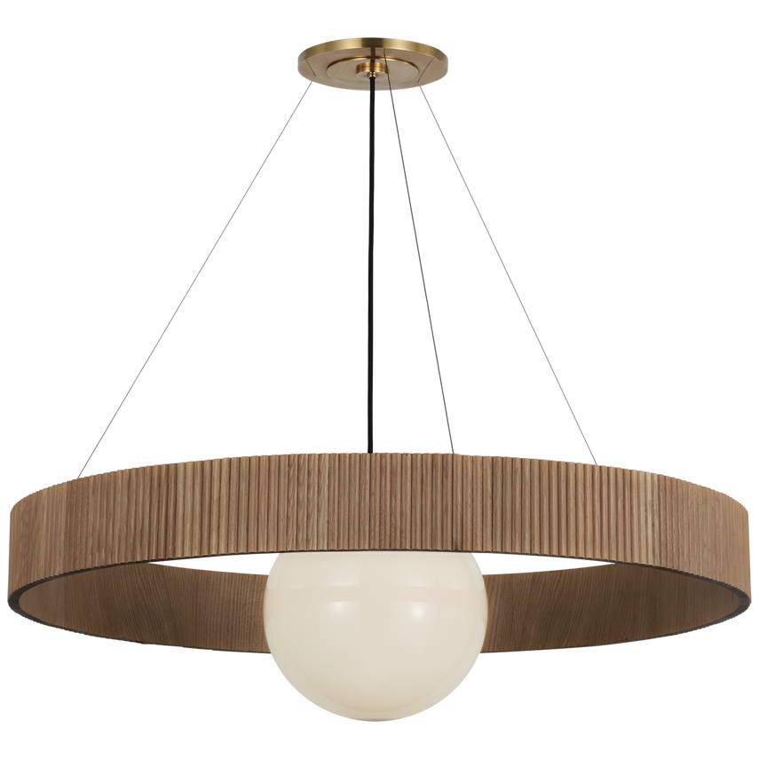 Arena 18"/42" Ring and Globe Chandelier