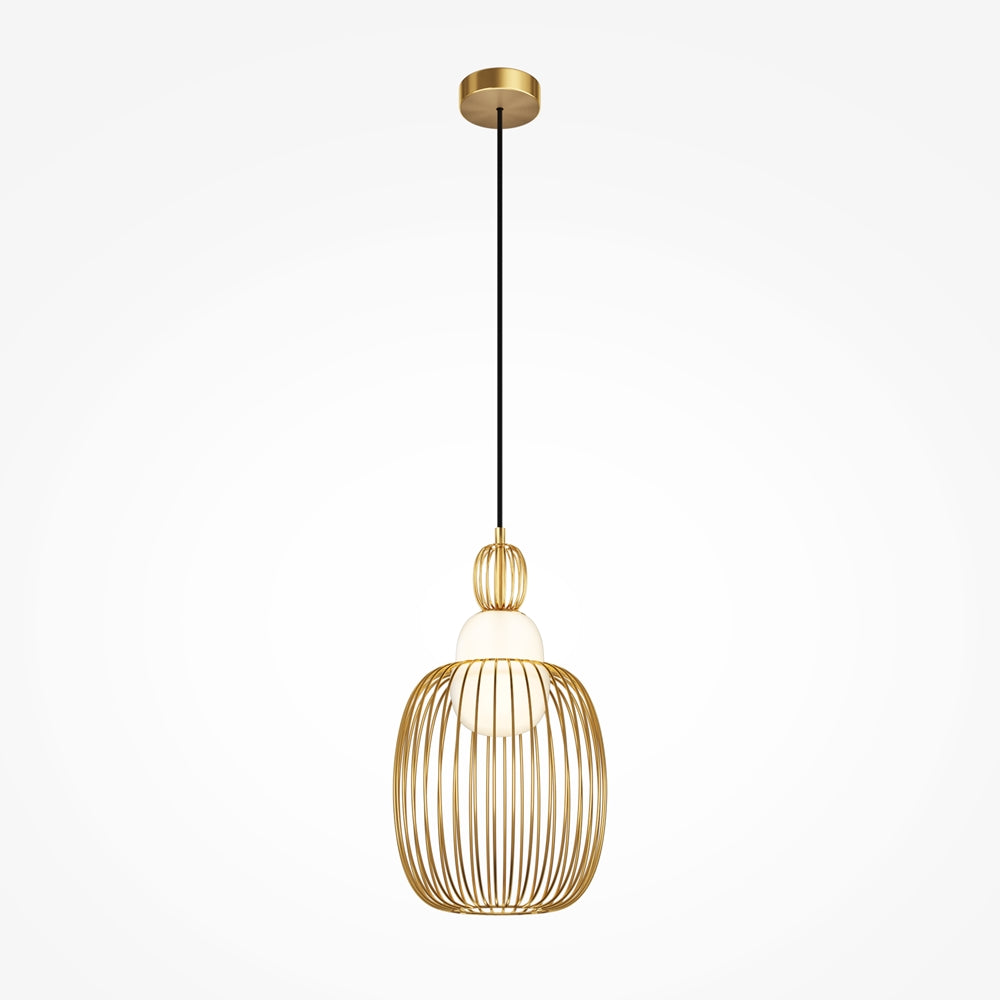 Levitation 1Lt Small/Large Single Pendant - Brass