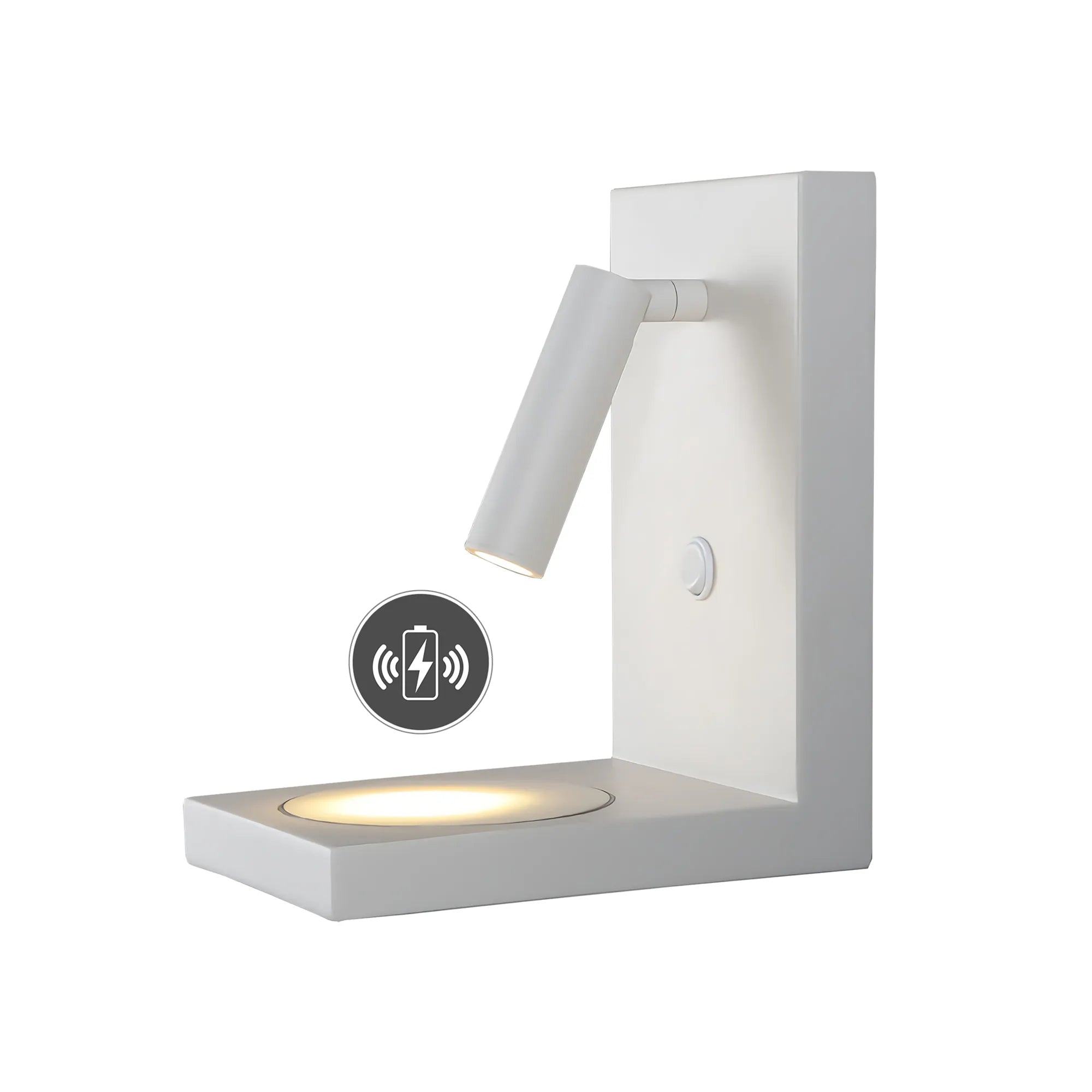 Zanzibar Wireless Charger Reading Light - Black/White