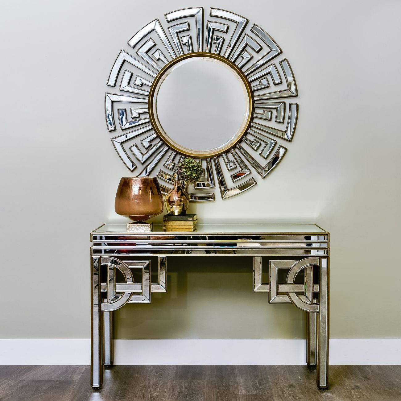 Claridge Deco Mirrored Console Table