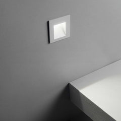 Bit Recessed Wall Light - Anthracite/White Finish - Cusack Lighting